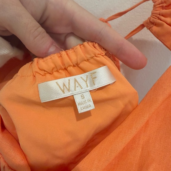 WAYF Orange Ruffle Dress - Picture 5 of 5